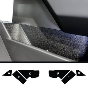 Cybertruck Cargo Front Inner Door Pocket Protection DIY Vinyl Fascia Overlay Kit - Bed Liner Spray Look | TOProtect - SLIPLO