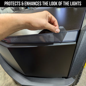 Tesla Cybertruck Headlight Tint & Side Markers Tint Precut Vinyl Wrap Kit | TOProtect - SLIPLO