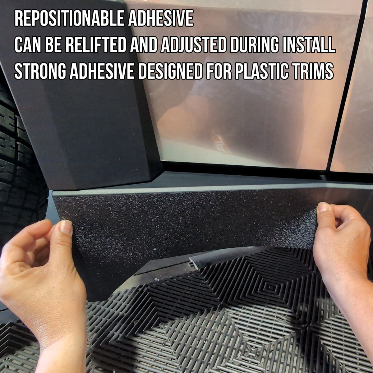 Tesla Cybertruck Rocker Panel Protection Armor Vinyl DIY Kit TOProtect ...