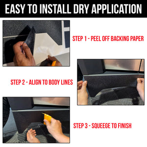 TOProtect DIY Vinyl Wrap Kit for Tesla Cybertruck Fender Flare Trim - Bed Liner Spray Look, Durable Protection - SLIPLO