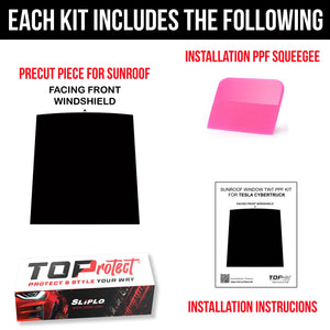 TOProtect Sunroof See Through TPU Exterior Tint Film for the Cybertruck – UV Heat Reduction & Glass Protection - SLIPLO